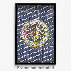 Stewartville Minnesota Poster (MN City Souvenir 11x17 Town Print)