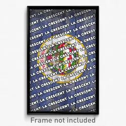 La Crescent Minnesota Poster (MN City Souvenir 11x17 Town Print)