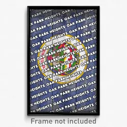 Oak Park Heights Minnesota Poster (MN City Souvenir 11x17 Town Print)