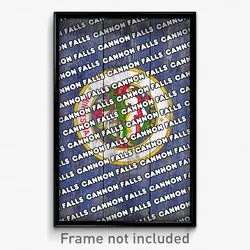 Cannon Falls Minnesota Poster (MN City Souvenir 11x17 Town Print)