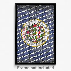 Park Rapids Minnesota Poster (MN City Souvenir 11x17 Town Print)