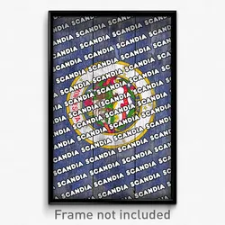 Scandia Minnesota Poster (MN City Souvenir 11x17 Town Print)