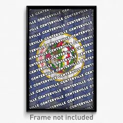 Centerville Minnesota Poster (MN City Souvenir 11x17 Town Print)