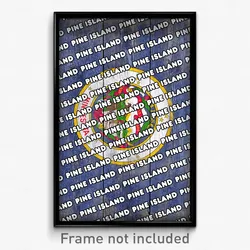 Pine Island Minnesota Poster (MN City Souvenir 11x17 Town Print)