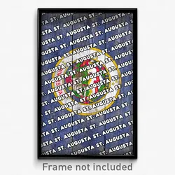 St. Augusta Minnesota Poster (MN City Souvenir 11x17 Town Print)