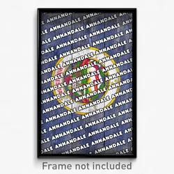 Annandale Minnesota Poster (MN City Souvenir 11x17 Town Print)