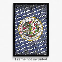 Rush City Minnesota Poster (MN City Souvenir 11x17 Town Print)