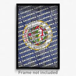 Caledonia Minnesota Poster (MN City Souvenir 11x17 Town Print)