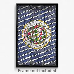 Barnesville Minnesota Poster (MN City Souvenir 11x17 Town Print)