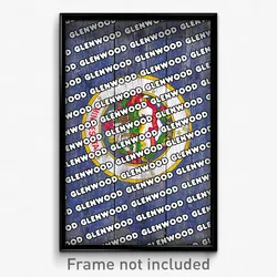 Glenwood Minnesota Poster (MN City Souvenir 11x17 Town Print)