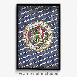 Janesville Minnesota Poster (MN City Souvenir 11x17 Town Print)
