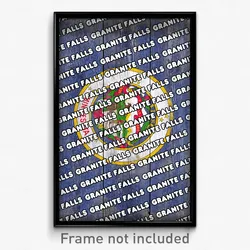 Granite Falls Minnesota Poster (MN City Souvenir 11x17 Town Print)