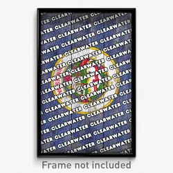 Clearwater Minnesota Poster (MN City Souvenir 11x17 Town Print)