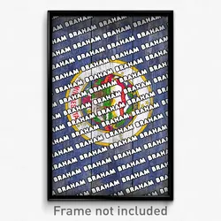 Braham Minnesota Poster (MN City Souvenir 11x17 Town Print)