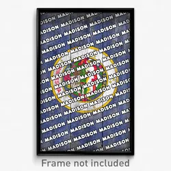 Madison Minnesota Poster (MN City Souvenir 11x17 Town Print)