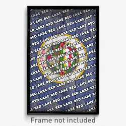 Red Lake Minnesota Poster (MN City Souvenir 11x17 Town Print)