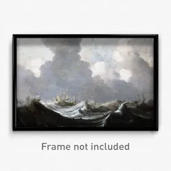 Pieter Mulier the Elder - Four Vessels Running Before a Gale