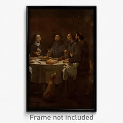 Antoni Viladomat - Saint Francis and Saint Clare at Supper in the Convent of Saint Damian