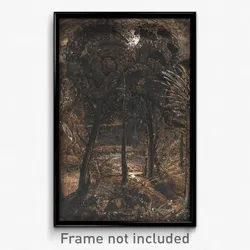 Samuel Palmer - A Moonlit Scene with a Winding River
