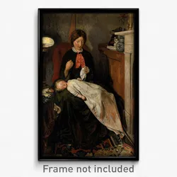 Ford Madox Brown - Waiting- an English fireside of 1854-55