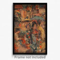 Edward Atkinson Hornel - Flower Market, Nagasaki
