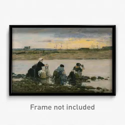 Eugène Boudin - Washerwomen by the River