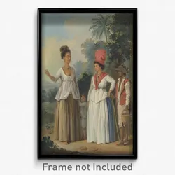 Agostino Brunias - West Indian Women of Color, with a Child and Black Servant