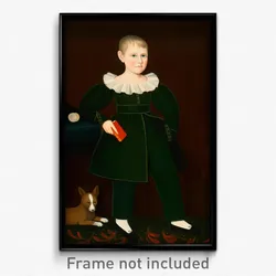 Ammi Phillips, American - Blond Boy with Primer, Peach, and Dog