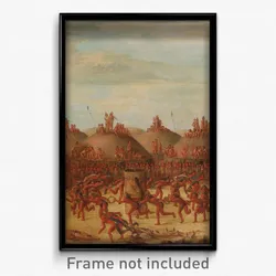 George Catlin - The Last Race, Mandan O-kee-pa Ceremony