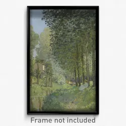 Alfred Sisley - Rest along the Stream. Edge of the Wood