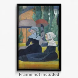 Emile Bernard - Breton Women with Umbrellas