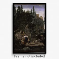 Lapp, Jan - An Italian Landscape with Figures and Cattle