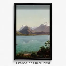 Eugène von Guérard - Lake Wakatipu with Mount Earnslaw, Middle Island, New Zealand