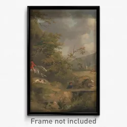 George Morland - Foxhunting in Hilly Country