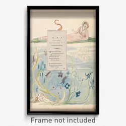 William Blake - The Poems of Thomas Gray, Design 9, "Ode on the Death of a Favourite Cat."