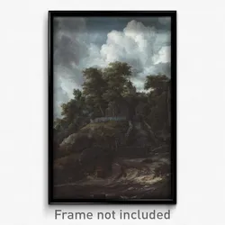 Jacob van Ruisdael - Wooded hillside with a view of Bentheim Castle