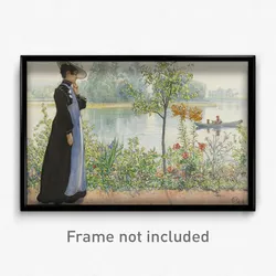 Carl Larsson - Karin by the shore