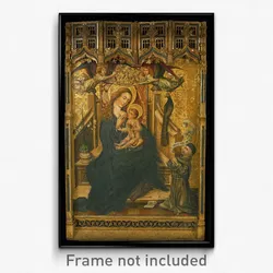 Circle of the Master of Palanquinos - Virgin Suckling the Child with Donor