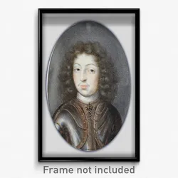 Pierre Signac - Miniature portrait of Charles XI, King of Sweden 1660-1697