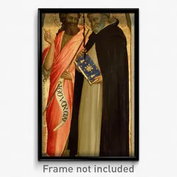 Fra Angelico (Guido di Pietro, Fra Giovanni da Fiesole) (Italian - Saint John the Baptist and Saint Dominic