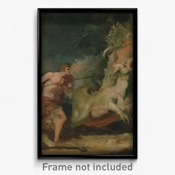 John Hamilton Mortimer - Man attacking a monster