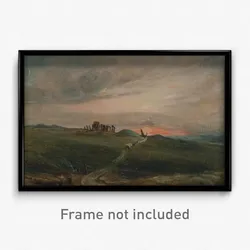 John Constable - Stonehenge at Sunset