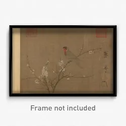 Emperor Huizong - Five-colored parakeet on a blossoming apricot tree