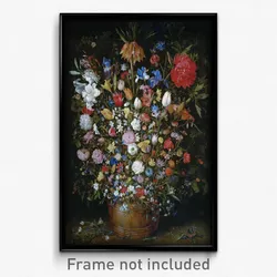 Jan Brueghel the Elder - Flowers in a Wooden Vessel