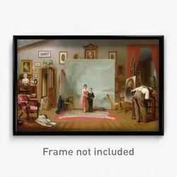Thomas Le Clear - Interior with Portraits