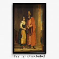 Gilbert Stuart Newton - Shylock and Jessica from the 'Merchant of Venice,' II, ii