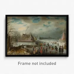 Adam van Breen - Skating on the Frozen Amstel River