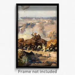 Septimus Power - The battle before Villers-Bretonneux, August 8th, 1918