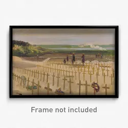 Lavery, John (Sir) (RA) (RSA) - The Cemetery, Etaples, 1919