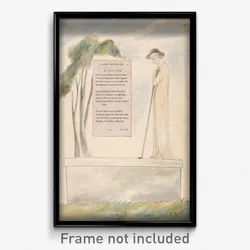 William Blake - The Poems of Thomas Gray, Design 115, "Elegy Written in a Country Church-Yard."